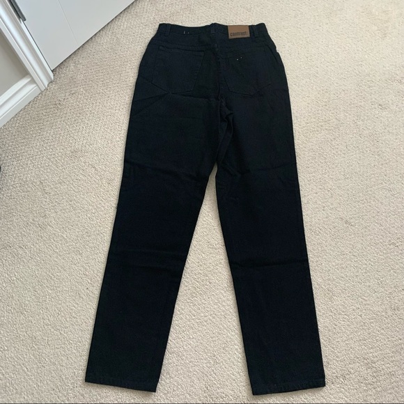 NWOT Black Contrast Jeans Straight Leg - Picture 3 of 12